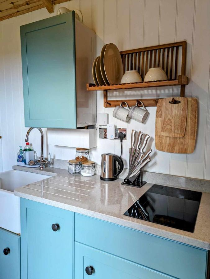 Romantic Nature Retreat, Luxury Glamping & Stargazing Views - Dragonfly Shepherd Hut Yarpole Exterior photo