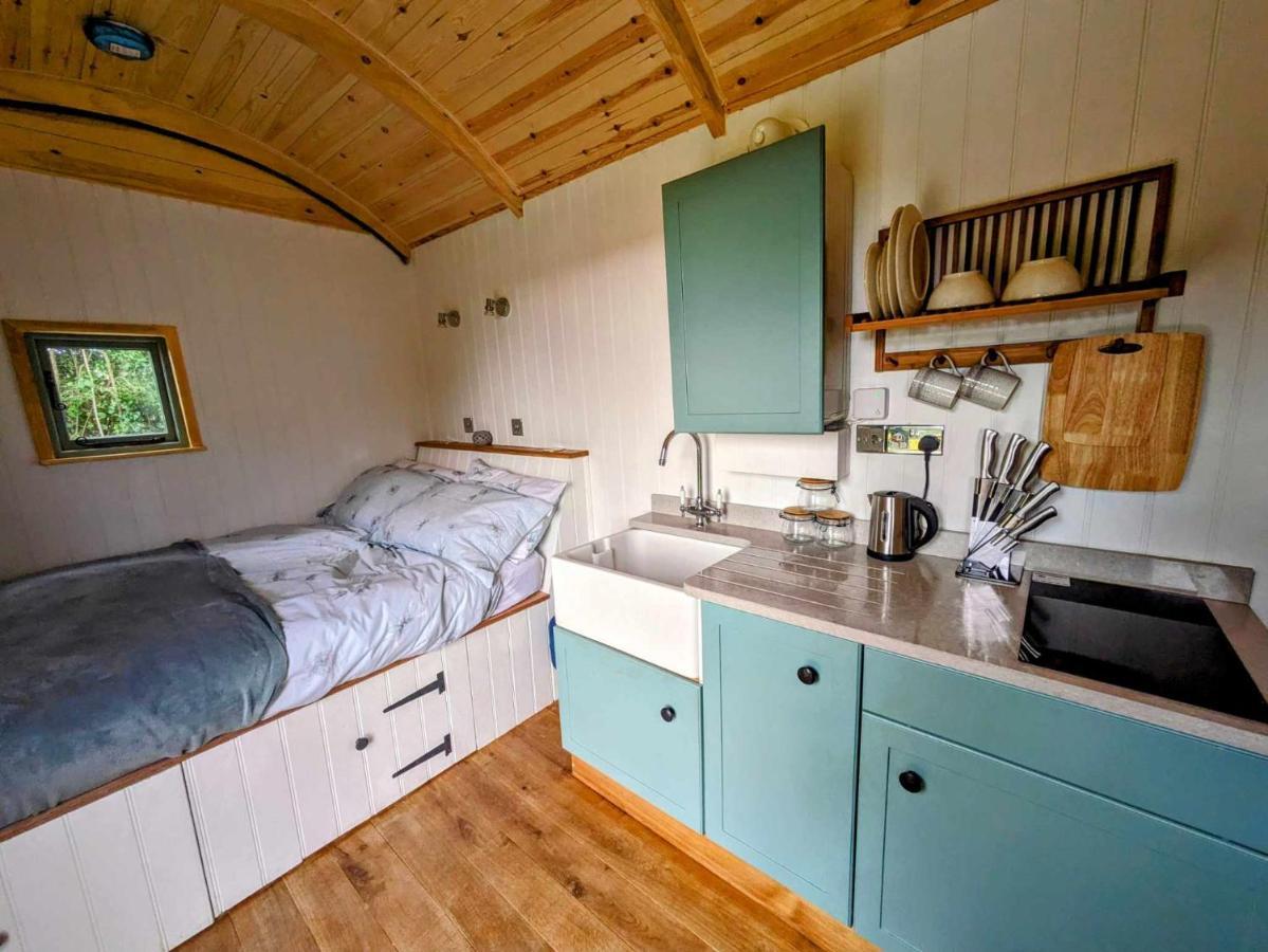 Romantic Nature Retreat, Luxury Glamping & Stargazing Views - Dragonfly Shepherd Hut Yarpole Exterior photo